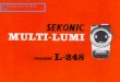 Sekonic l 248 user's guide-en