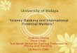 Islamic Banking and International Finance - Andrew Sheng
