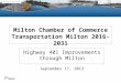 Transportation Milton, presentation by  joseph lai - ministry of transporation