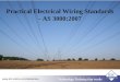 Practical Electrical Wiring Standards - AS 3000:2007