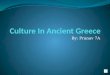 Culture In Ancient Greece