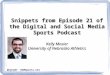 Episode 21 of the DSMSports Podcast w/ Kelly Mosier of Nebraska Athletics: Snippets