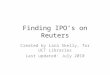 Finding IPOs on Reuters