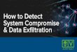 How to Detect System Compromise & Data Exfiltration