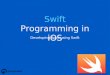Developing iOS apps with Swift