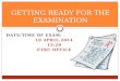 Getting ready for EXAM 2014