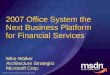 Office Business Applications in Financial Services
