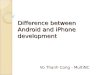 Difference Between Android And I Phone Development