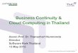 Business Continuity & Cloud Computing in Thailand