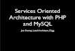 Services Oriented Architecture with PHP and MySQL