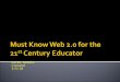 Must Know Web 20 For Nyscate 2010