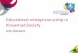 Educational entrepreneurship in Knowmad Society