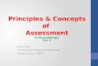 Principles & concepts of assessment part iii