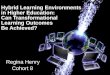 Tranformational Learning in Hybrid Instructional Environments