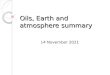 Oils, earth and atmosphere summary