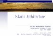 Islamic Architecture Lecture