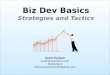 Biz Dev Basics: Strategies & Tactics