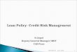 Loan policy   credit risk management