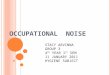 Occupational noise