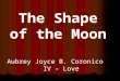The shape of the moon (slide show)