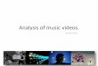 Analysis of music videos