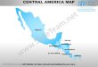 Central america powerpoint editable continent map with countries templates slides