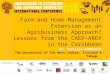 Farm and home management extension as an agribusiness approach? Lessons from the CAEP- AREP Caribbean Projects
