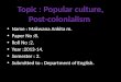 P 8 popular culture ans post-colonialism