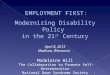 Employment first modernizing    disability policy in the   21st century (6) (1)