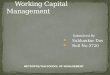 Working capital managment