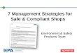 7 Management Strategies for Safe & Compliant Shops
