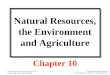 Agri 2312 chapter 10 natural resources, the environment and agriculture