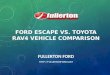 Ford Escape Vs. Toyota Rav4 Vehicle Comparison