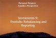 18 Investments 9 - Portfolio Rebalancing and Reporting