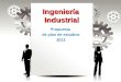 Ingeniería Industrial Propuesta de plan de estudios 2012