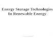 Energy storage technologies