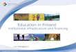 Leo Pahkin | Financovanie vzdelávania vo Fínsku (2013)
