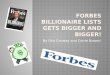 Forbes billionaire lists gets bigger and bigger!