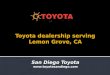 Toyota dealership serving Lemon Grove, CA