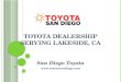Toyota dealership serving Lakeside, CA