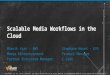 Scalable Media Workflows in the Cloud