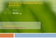 security in wireless sensor networks