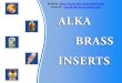 Alka brass inserts Brass Moulding inserts