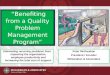 Benefiting from a Quality Problem Management Program