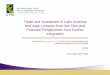 Trade and Investment between Asia and Latin America: Lessons and opportunities