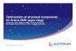 Optimization of structural components for Ariane 5ME upper stage