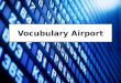 English Vocabulary Airlines Airport