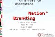 Thesis on National Branding