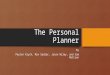 Your personal planner Power Point