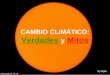 CAMBIO CLIMÁTICO: Verdades y Mitos by NyloNylo. Índice Introducción al calentamiento global Atmósfera, Efecto Invernadero, Sensibilidad climática, Efecto